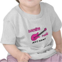 Cousins Rock! with Pink Guitar Tee Shirts