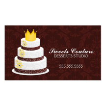 Couture Cakes Bakery Custom Business Cards