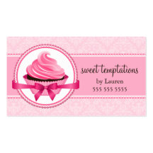 Couture Cupcake Bakery Business Cards