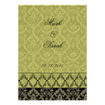 Couture Design II Gold Invitation