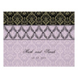 Couture Design II Lavender RSVP Custom Announcements
