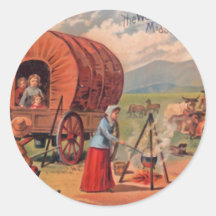 Covered Wagon Sticker