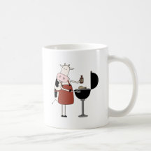 Cow Barbeque Tshirts and Gifts Coffee Mugs