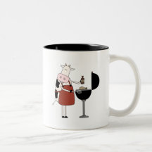 Cow Barbeque Tshirts and Gifts Mugs