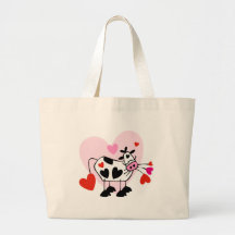 Cow Hearts Tote Bags