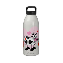 Cow Hearts Water Bottles