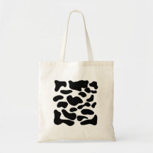Cow Hide Canvas Bag