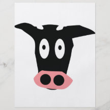 cow icon personalized flyer