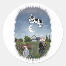 COW JUMPED OVER THE MOON STICKER