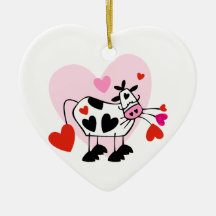Cow Lovers Christmas Ornaments