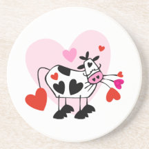 Cow Lovers Drink Coasters