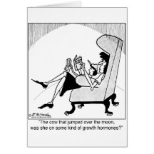 Cow, Moon & Growth Hormones Cards