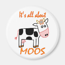 Cow Moos Fridge Magnets