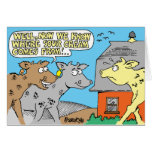 COW / SOUR CREAM HUMOR CARTOON CARDS