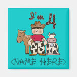 Cowboy  4th Birthday Fridge Magnet