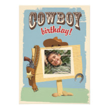 Cowboy Birthday Invitations
