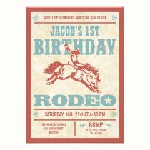 Cowboy Birthday Rodeo Party Invitations invitations