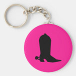 Cowboy Boot Silhouette Keychains