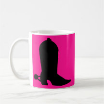 Cowboy Boot Silhouette Mugs