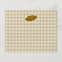 Cowboy Hat illustration. Brown. Flyers