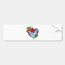 Cowboy Heart Bumper Stickers