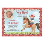 Cowboy Horse Birthday Party Invitation
