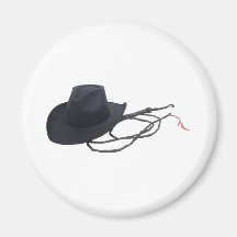 CowboyHatWhip090309 Fridge Magnet