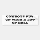 Cowboys and bull bumper stickers
