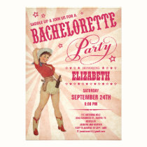 Cowgirl Bachelorette Party Invitations invitations