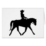Cowgirl Riding Her Horse Card