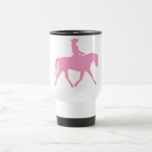 Cowgirl Riding Her Horse (pink) Coffee Mug