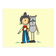Cowgirl With Horse T-shirts and Gifts Postcards