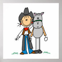 Cowgirl With Horse T-shirts and Gifts Print