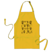 Cows and bulls pattern apron