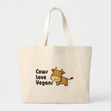 cows love vegans bag