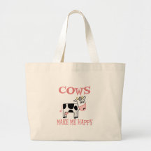 Cows Make Me Happy Bag