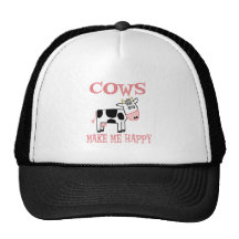Cows Make Me Happy Mesh Hats