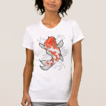 Coy Fish Tattoo Style white vintage womens tshirt