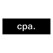 CPA Accountant Business Card
