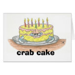CRAB Cake Birthday Card