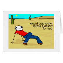 Crab Crawl Greeting Card
