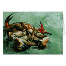 Crab on Its Back, Vincent van Gogh Greeting Card