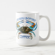 Crabby Before Coffee Mugs