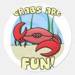 Crabs are Fun Stickers