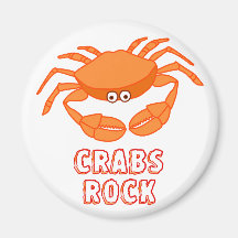 Crabs Rock Fridge Magnets