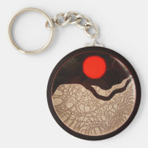 Crackle Sunrise ~ keychain