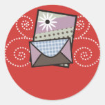 crafter handmade cards packaging sticker