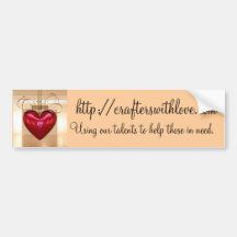 Crafters with Love Bumper Sticker