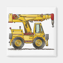 Crane Truck Construction Magnets