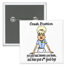 Crash Position Pinback Buttons